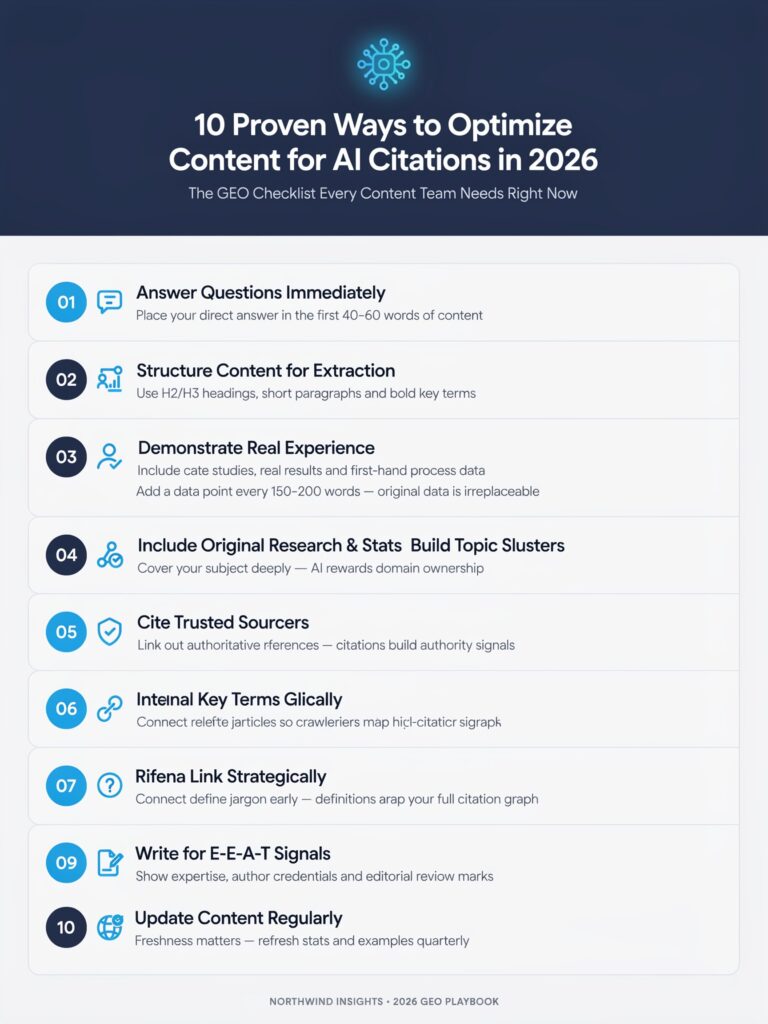 Ways to Optimize Content for AI Citations